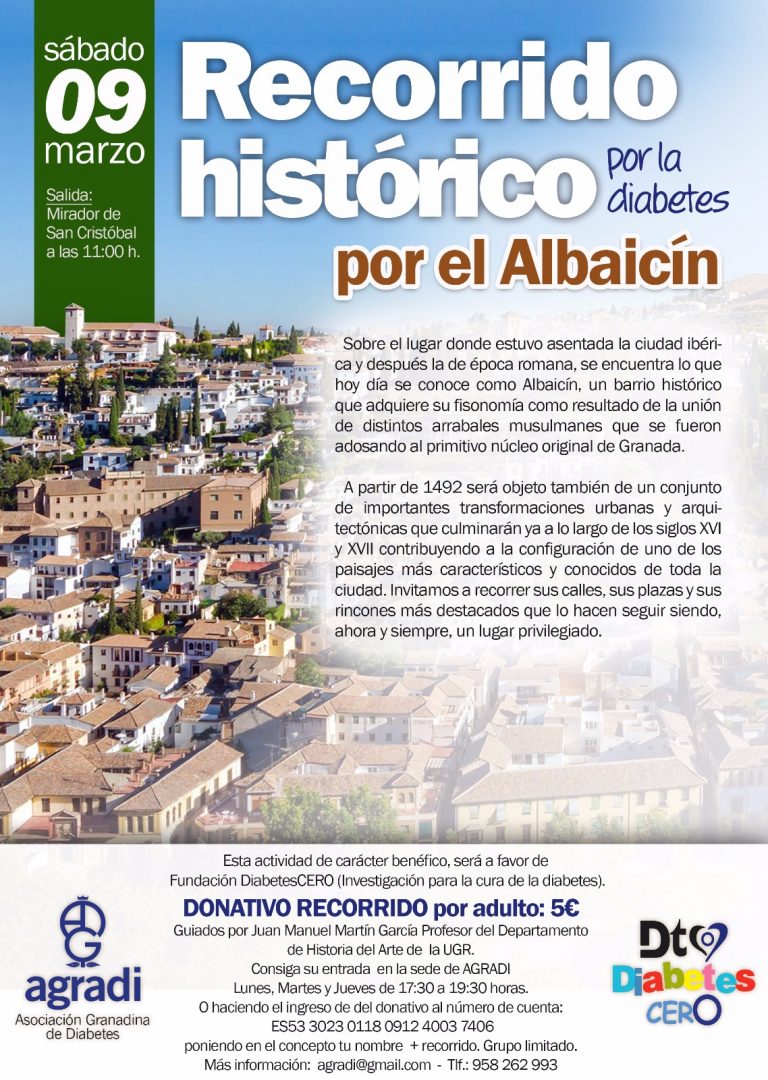 Recorrido histórico por el Albaicín 9/3/2019